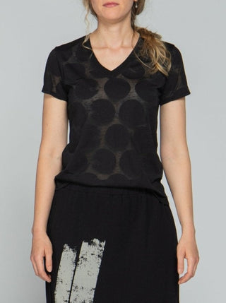 Luukaa Clothing - Women's Polka Dot Shirt Black