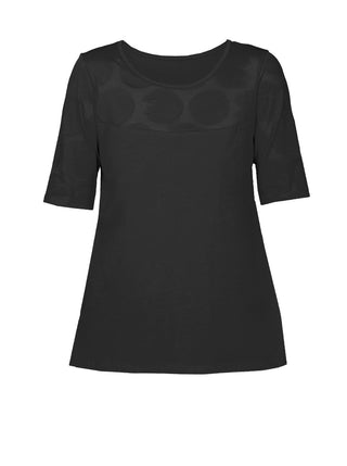 Fire Polka Dot Scoop Neck Top - Lala Love Moda