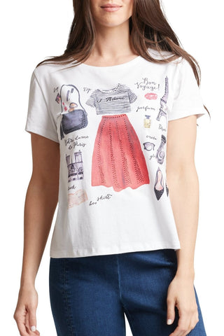 graphic t-shirts for women - paris t-shirt