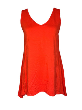 High-Low V-Neck Bamboo Tank Top - Lala Love Moda