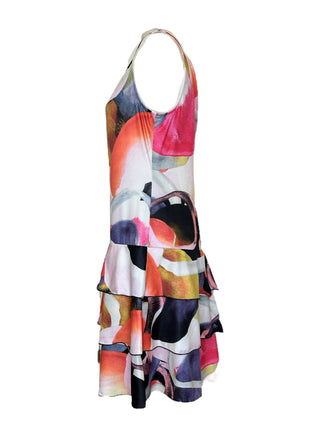 Ivory-Multi Print Sun Dress - Lala Love Moda