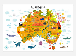 Map of Australia for Kids - Lala Love Moda