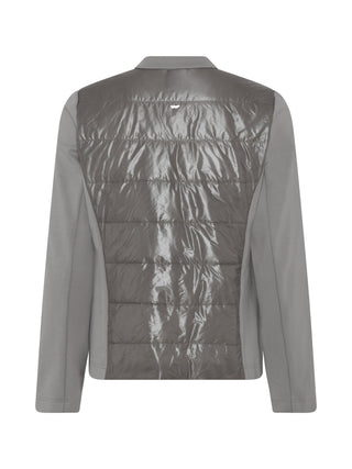 Metallic Zip-Up Quilted Jacket - Lala Love Moda