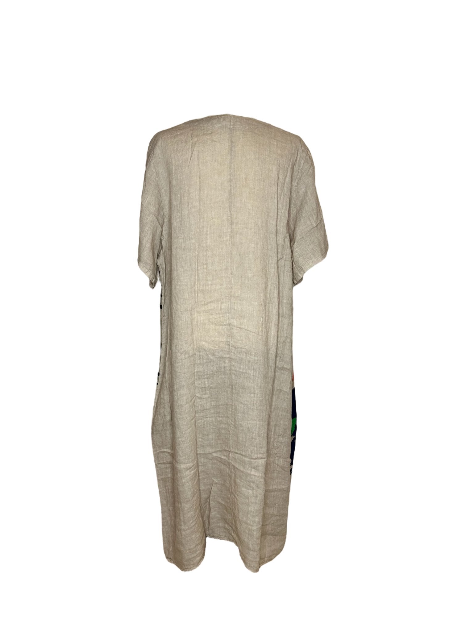lala linen shift dress Linen Blend Shift Dress Off White / Medium