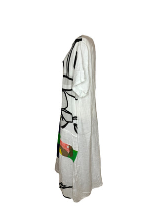 Paint Linen Dress - Lala Love Moda