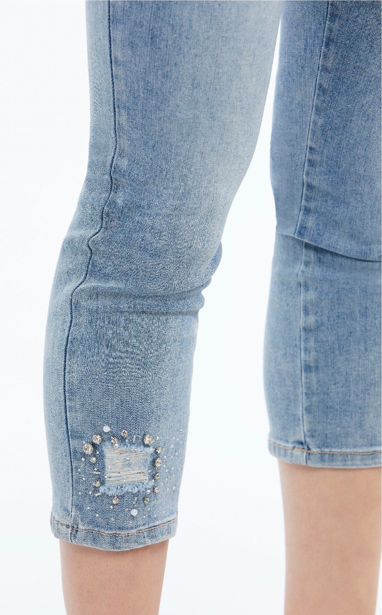 Capri Jeans with Star Embellishments