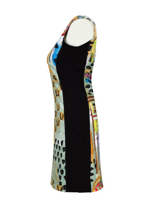Sleeveless Abstract Dress - Lala Love Moda
