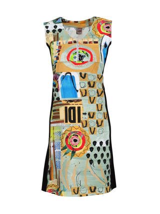 Dolcezza Clothing - Dolcezza Dresses  - Dolcezza Clothing Online-Sleeveless Abstract Dress
