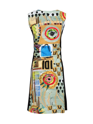 Sleeveless Abstract Dress - Lala Love Moda