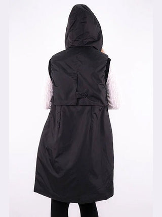 Sleeveless Hooded Vest Coat - Lala Love Moda