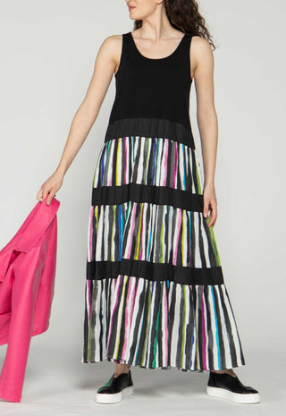 Luukaa Clothing Women Maxi Dress with stripes