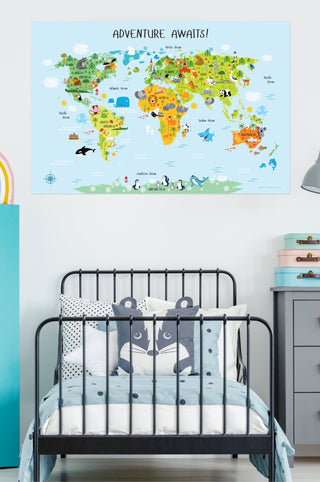 adventure awaits kids room wall decor