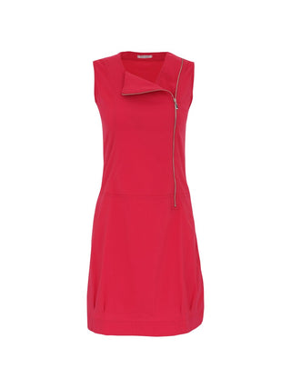 Dolcezza Clothing - Dolcezza Dresses - Women's Short Red Front Zipper Dress