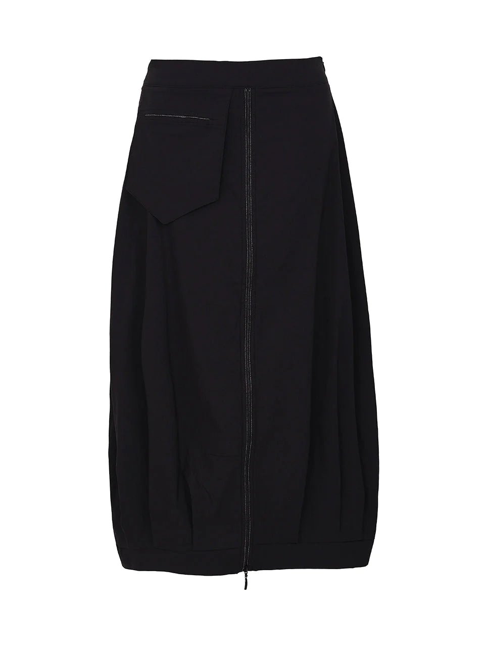 Zip Up Pencil Skirt In Jet Black – KLARRA